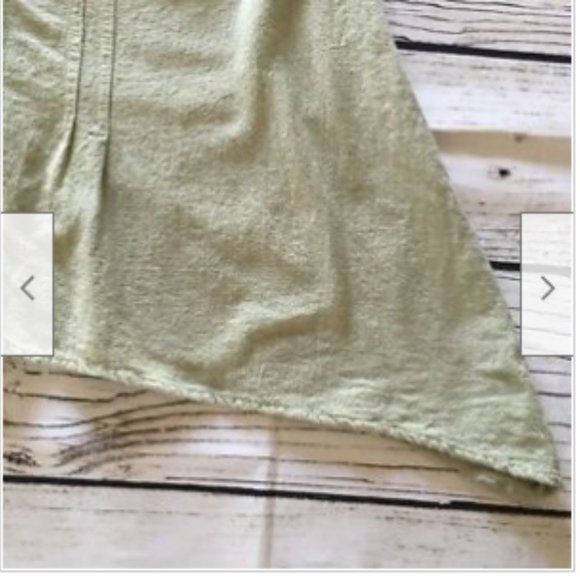 Click By Color Me Cotton Shirt Womens Button Up Shark Hem Crinkle - Picture 4 of 8